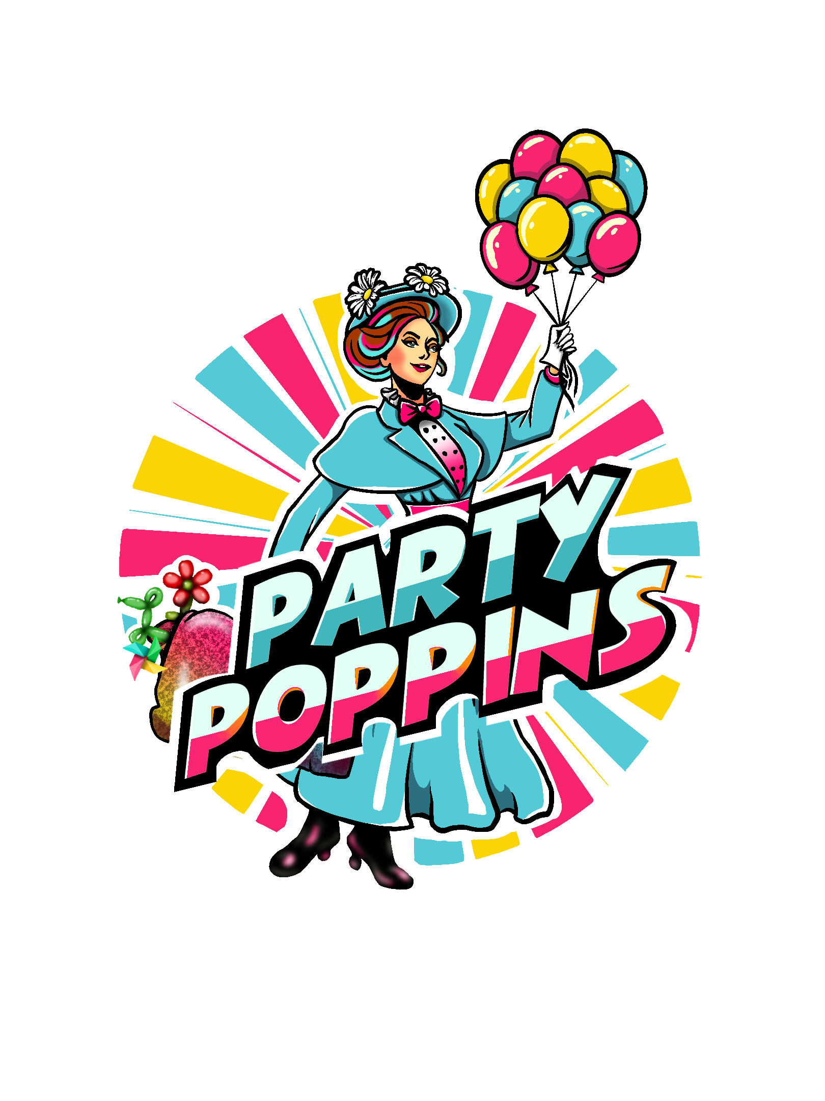 Party Poppins Logo